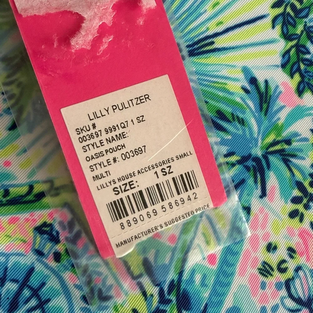 Lilly Pulitzer Lilly’s House Oasis Pouch NWT - Picture 7 of 7